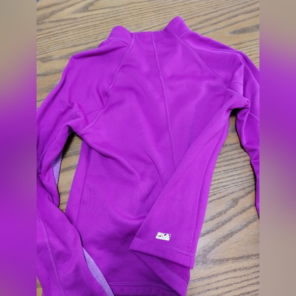 Women's Medium Pink Fila Fleece pullover - Picture 2 of 3